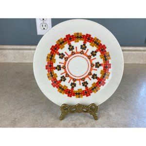 Royal Doulton England Orange TC 1082 Kaleidoscope 6.5" Saucer
